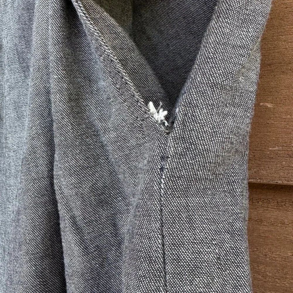 Vintage Orvis Womens Size 16 Gray Cotton Skirt Elastic Waistband Made In USA Sli - Picture 5 of 10